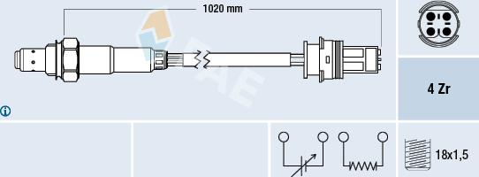 FAE 77275 - Lambda zonde autospares.lv