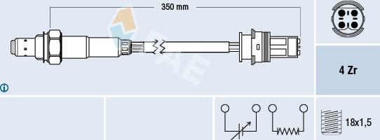 FAE 77272 - Lambda zonde autospares.lv