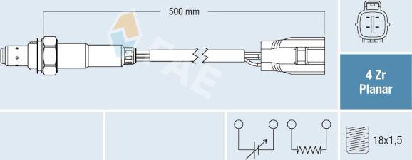 FAE 77790 - Lambda Sensor www.autospares.lv