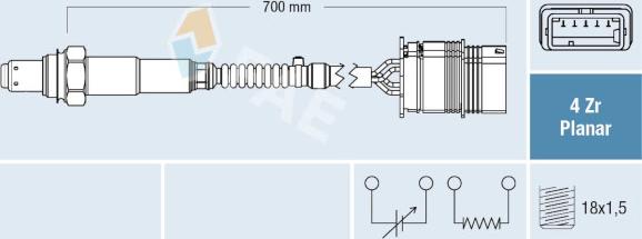 FAE 77760 - Lambda Sensor www.autospares.lv