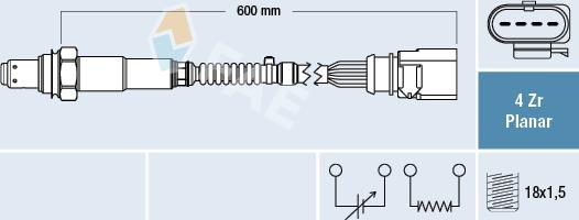 FAE 77704 - Lambda zonde www.autospares.lv