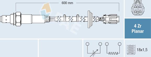 FAE 77701 - Lambda zonde www.autospares.lv