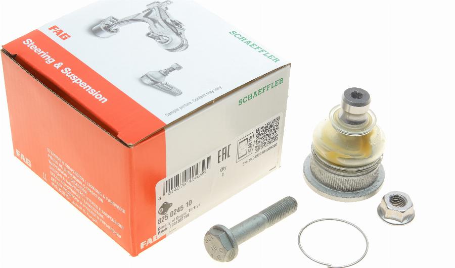 FAG 825 0245 10 - Шаровая опора, несущий / направляющий шарнир www.autospares.lv