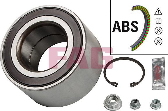 FAG 713 6109 50 - Wheel hub, bearing Kit www.autospares.lv