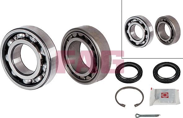 FAG 713 6115 50 - Wheel hub, bearing Kit www.autospares.lv