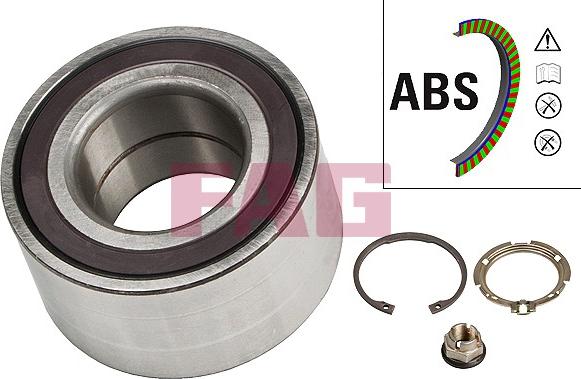 FAG 713 6309 90 - Wheel hub, bearing Kit www.autospares.lv