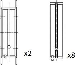 Kolbenschmidt 87410610025 - Kloķvārpstas gultnis www.autospares.lv