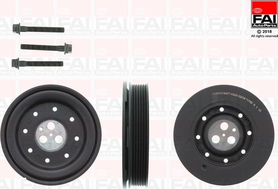 FAI AutoParts FVD1018K - Piedziņas skriemelis, Kloķvārpsta www.autospares.lv