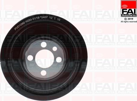 FAI AutoParts FVD1080 - Шкив коленчатого вала www.autospares.lv