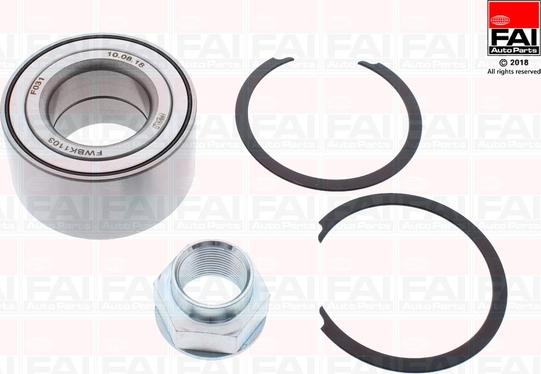 FAI AutoParts FWBK1103 - Подшипник ступицы колеса, комплект www.autospares.lv