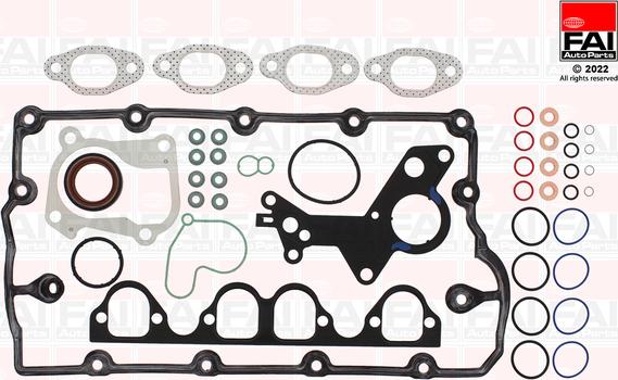 FAI AutoParts HS1012NH - Комплект прокладок, головка цилиндра www.autospares.lv