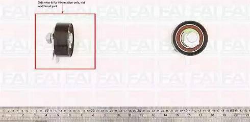 FAI AutoParts T9495 - Spriegotājrullītis, Gāzu sadales mehānisma piedziņas siksna autospares.lv