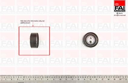 FAI AutoParts T9491 - Spriegotājrullītis, Gāzu sadales mehānisma piedziņas siksna autospares.lv