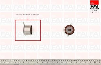 FAI AutoParts T9417 - Spriegotājrullītis, Gāzu sadales mehānisma piedziņas siksna www.autospares.lv