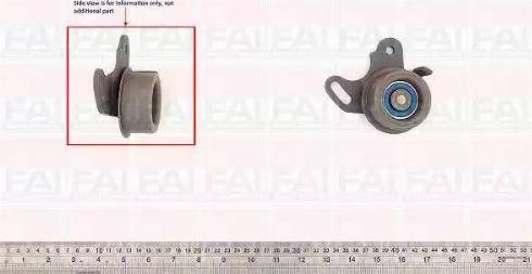 FAI AutoParts T9434 - Spriegotājrullītis, Gāzu sadales mehānisma piedziņas siksna www.autospares.lv