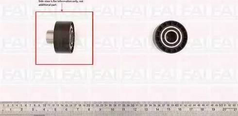 FAI AutoParts T9556 - Deflection / Guide Pulley, timing belt www.autospares.lv