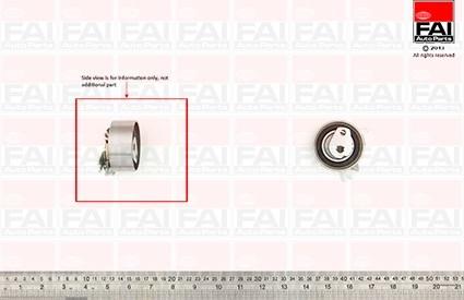 FAI AutoParts T9514 - Spriegotājrullītis, Gāzu sadales mehānisma piedziņas siksna autospares.lv