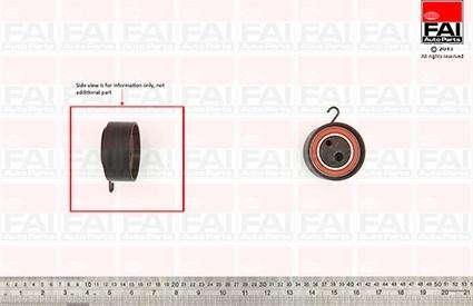 FAI AutoParts T9511 - Spriegotājrullītis, Gāzu sadales mehānisma piedziņas siksna autospares.lv