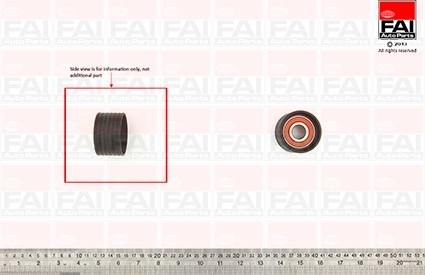 FAI AutoParts T9512 - Deflection / Guide Pulley, timing belt www.autospares.lv