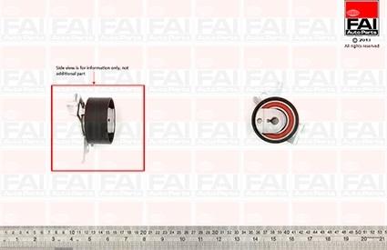 FAI AutoParts T9533 - Spriegotājrullītis, Gāzu sadales mehānisma piedziņas siksna autospares.lv