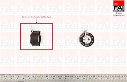 FAI AutoParts T9386 - Spriegotājrullītis, Gāzu sadales mehānisma piedziņas siksna www.autospares.lv