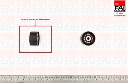 FAI AutoParts T9387 - Направляющий ролик, зубчатый ремень ГРМ www.autospares.lv