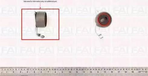 FAI AutoParts T9325 - Spriegotājrullītis, Gāzu sadales mehānisma piedziņas siksna autospares.lv