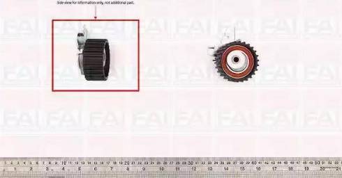 FAI AutoParts T9376 - Натяжной ролик, зубчатый ремень ГРМ www.autospares.lv