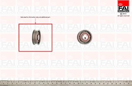 FAI AutoParts T9243 - Spriegotājrullītis, Gāzu sadales mehānisma piedziņas siksna autospares.lv