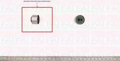 FAI AutoParts T9287 - Spriegotājrullītis, Gāzu sadales mehānisma piedziņas siksna www.autospares.lv