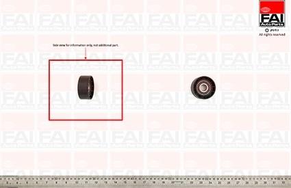 FAI AutoParts T1017 - Pulley, v-ribbed belt www.autospares.lv