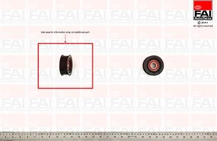 FAI AutoParts T1032 - Pulley, v-ribbed belt www.autospares.lv