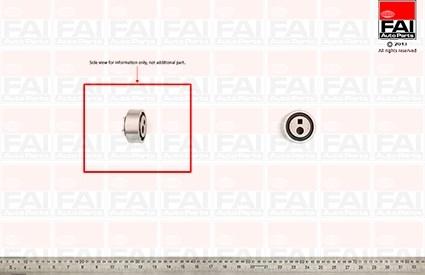 FAI AutoParts T2919 - Натяжной ролик, зубчатый ремень ГРМ www.autospares.lv