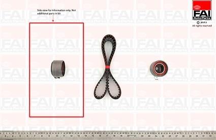 FAI AutoParts TBK464 - Timing Belt Set www.autospares.lv