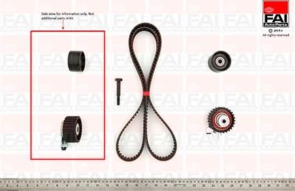 FAI AutoParts TBK433 - Timing Belt Set www.autospares.lv