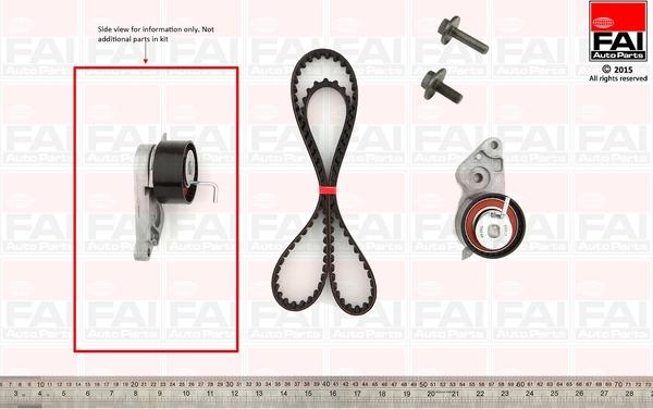 FAI AutoParts TBK104 - Комплект зубчатого ремня ГРМ www.autospares.lv