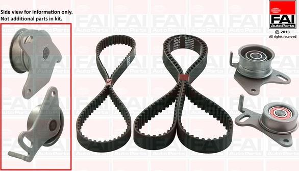 FAI AutoParts TBK128 - Timing Belt Set www.autospares.lv