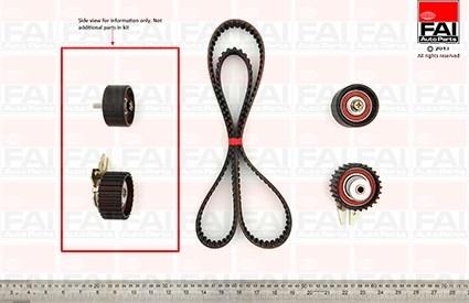 FAI AutoParts TBK176 - Zobsiksnas komplekts www.autospares.lv