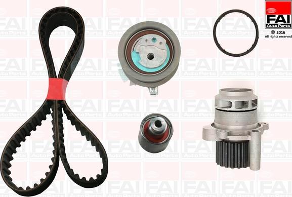 FAI AutoParts TBK345-6437 - Ūdenssūknis + Zobsiksnas komplekts autospares.lv