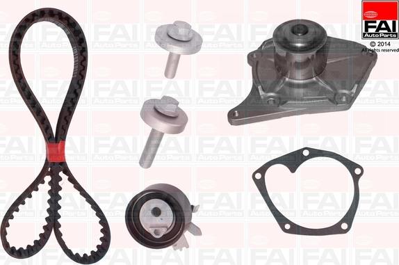 FAI AutoParts TBK357-6329 - Ūdenssūknis + Zobsiksnas komplekts www.autospares.lv