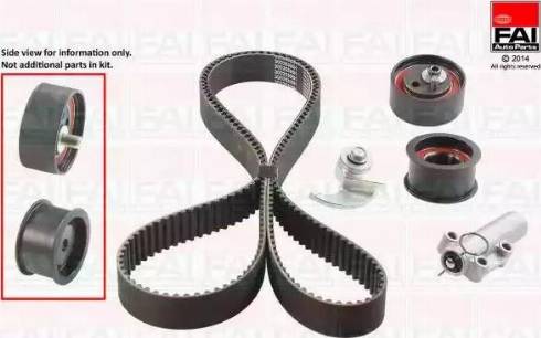 FAI AutoParts TBK363 - Timing Belt Set www.autospares.lv