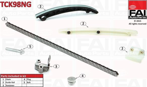 FAI AutoParts TCK98NG - Sadales vārpstas piedziņas ķēdes komplekts www.autospares.lv