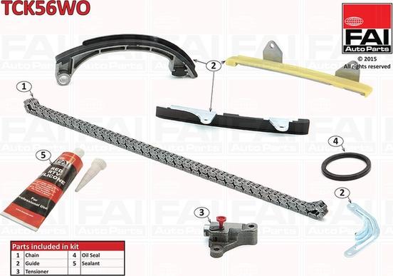 FAI AutoParts TCK56WO - Sadales vārpstas piedziņas ķēdes komplekts www.autospares.lv