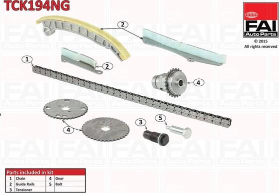 FAI AutoParts TCK194NG - Sadales vārpstas piedziņas ķēdes komplekts autospares.lv