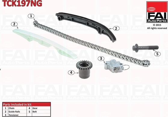 FAI AutoParts TCK197NG - Sadales vārpstas piedziņas ķēdes komplekts www.autospares.lv