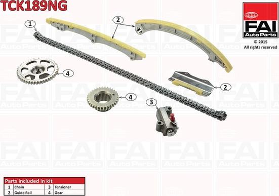 FAI AutoParts TCK189NG - Sadales vārpstas piedziņas ķēdes komplekts autospares.lv