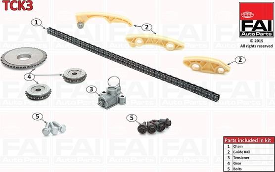 FAI AutoParts TCK3 - Timing Chain Kit www.autospares.lv