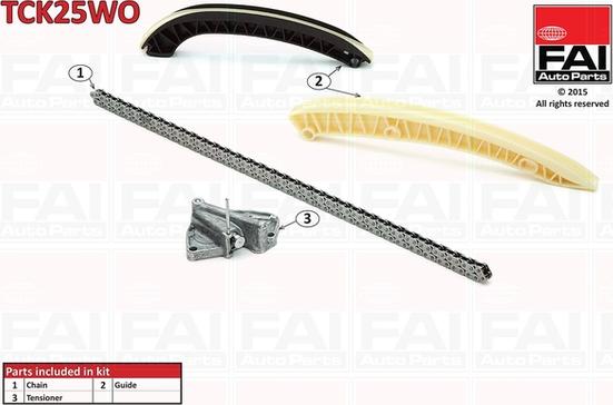 FAI AutoParts TCK25WO - Sadales vārpstas piedziņas ķēdes komplekts www.autospares.lv