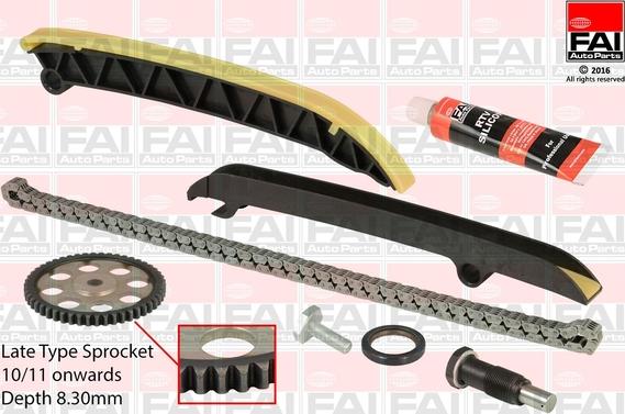 FAI AutoParts TCK208L - Sadales vārpstas piedziņas ķēdes komplekts autospares.lv