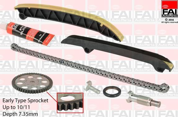 FAI AutoParts TCK208 - Sadales vārpstas piedziņas ķēdes komplekts www.autospares.lv